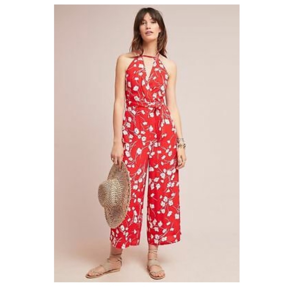 Anthropologie Maeve Andros Printed Jumpsuit size 12